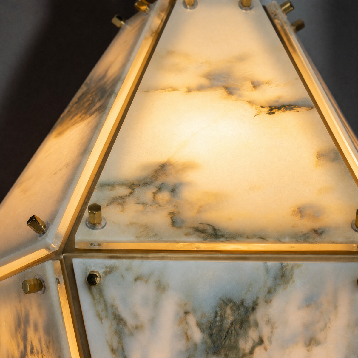 Modern Pendant Light Organic Modern Stone-Look Metal for Kitchen Dining Room