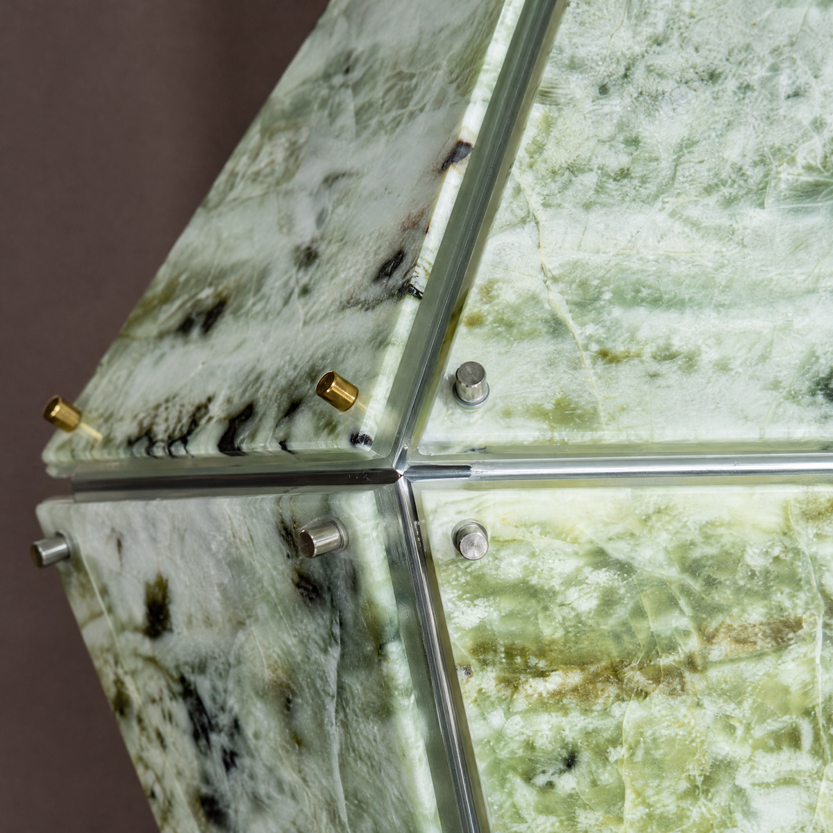 Modern Pendant Light Organic Modern Stone-Look Metal for Kitchen Dining Room