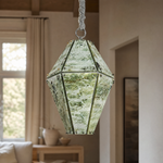 Modern Pendant Light Organic Modern Stone-Look Metal for Kitchen Dining Room