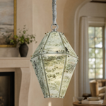 Modern Pendant Light Organic Modern Stone-Look Metal for Kitchen Dining Room
