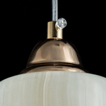 Modern Pendant Light Stone-Look Metal Ø3.5" for Kitchen Dining Room