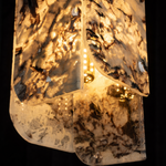 Modern Pendant Light Stone Panel Metal W5.9" for Kitchen Dining Room