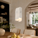 Modern Pendant Light Stone Panel Metal W5.9" for Kitchen Dining Room