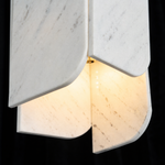 Modern Pendant Light Stone Panel Metal W5.9" for Kitchen Dining Room
