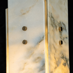 Modern Pendant Light Stone Panel Metal W5.9" for Kitchen Dining Room