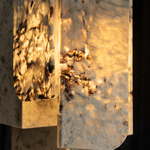 Modern Pendant Light Stone Panel Metal W5.9" for Kitchen Dining Room