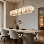 Modern Rectangular Linear Pendant Chandelier
