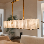 Modern Rectangular Linear Pendant Chandelier