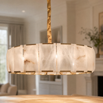 Modern Round Drum Pendant Chandelier