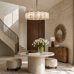 Modern Round Drum Pendant Chandelier