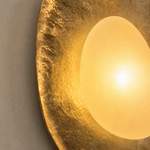 Modern Sculptural Gold Wall Sconce