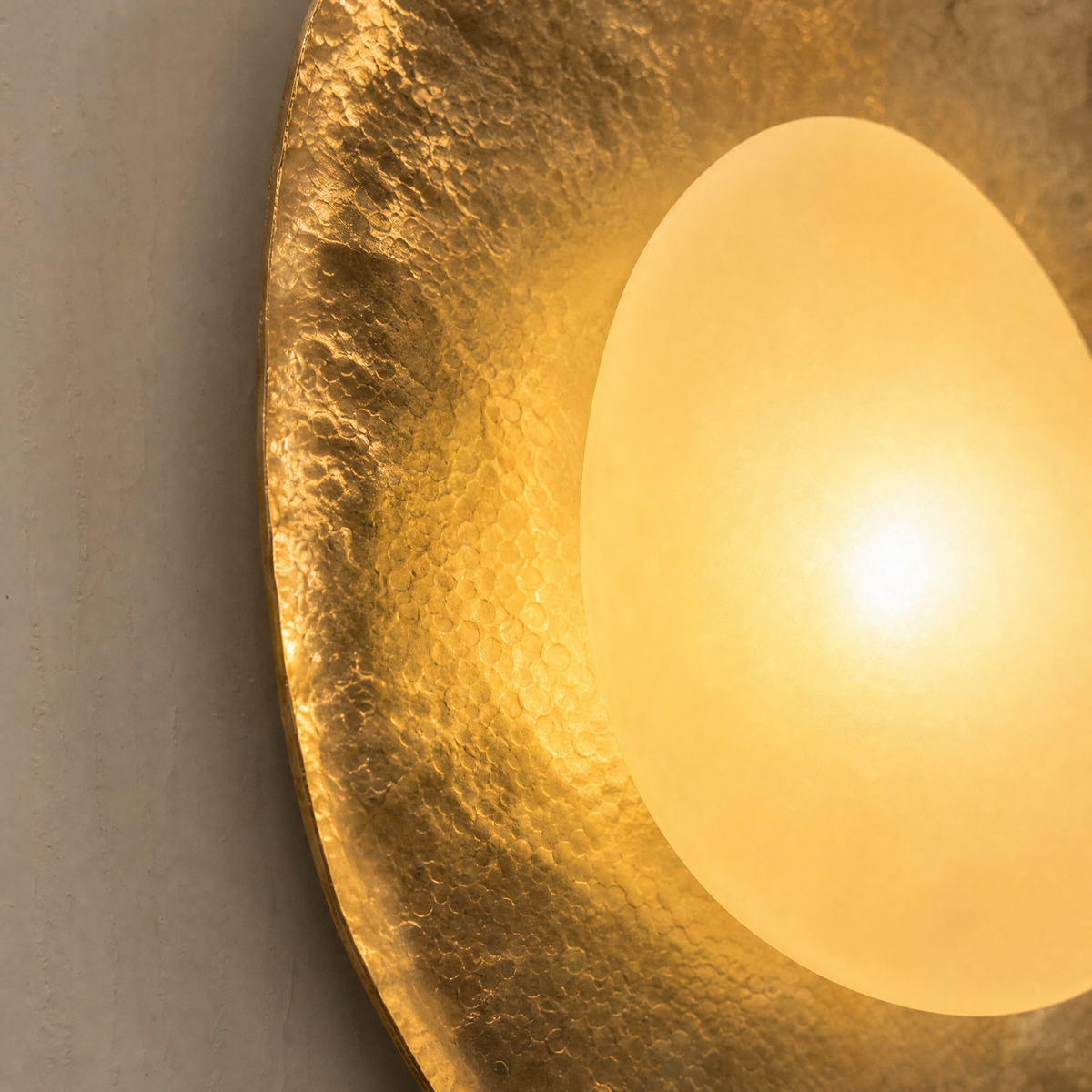 Modern Sculptural Gold Wall Sconce