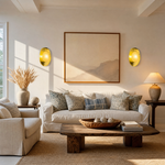 Modern Sculptural Gold Wall Sconce