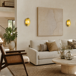 Modern Sculptural Gold Wall Sconce