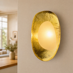 Modern Sculptural Gold Wall Sconce