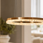 Modern Sculptural Ring Chandelier