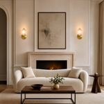 Modern Spanish Alabaster Wall Sconces (Set of 2)