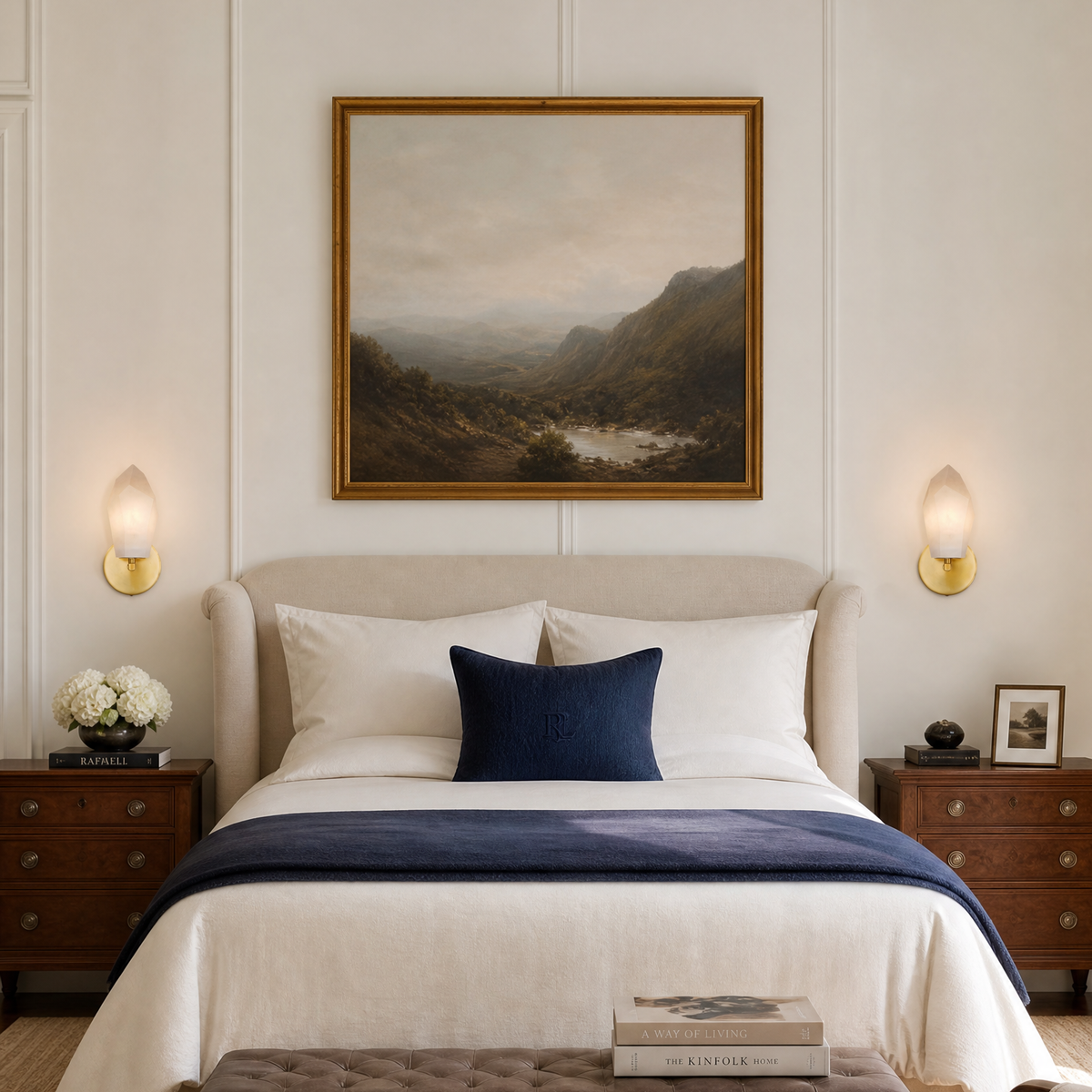 Modern Spanish Alabaster Wall Sconces (Set of 2)