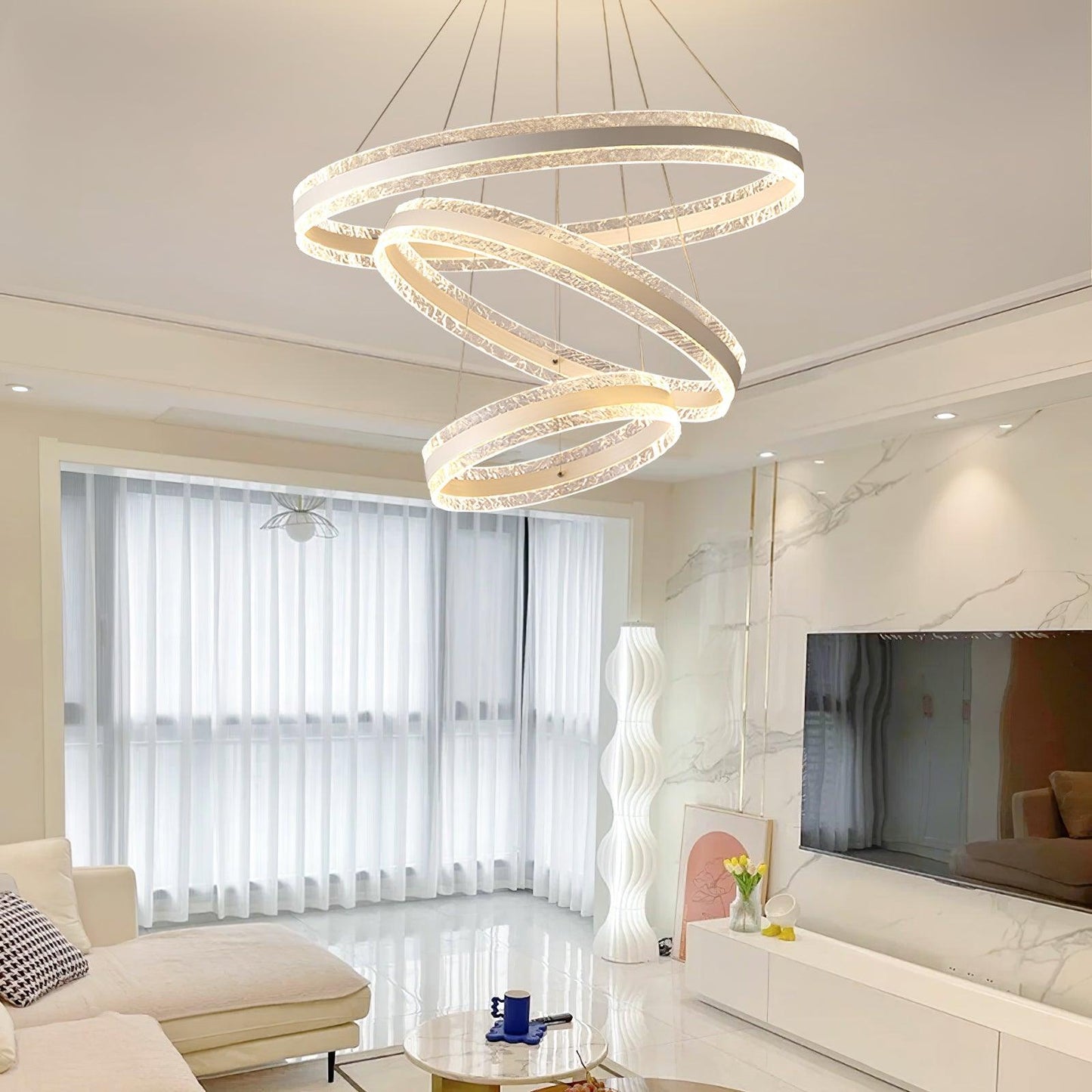 Modern Circle LED Chandelier - YIOSI