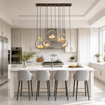 Moonlit Realm Modern Linear Dining Pendant Light