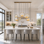 Moonlit Realm Modern Linear Dining Pendant Light