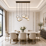 Moonlit Realm Modern Linear Dining Pendant Light