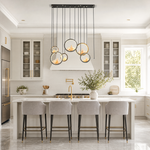 Moonlit Realm Modern Linear Dining Pendant Light