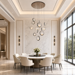 Moonlit Realm Modern Multi-Tier Cluster Chandelier