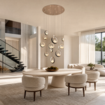 Moonlit Realm Modern Multi-Tier Cluster Chandelier