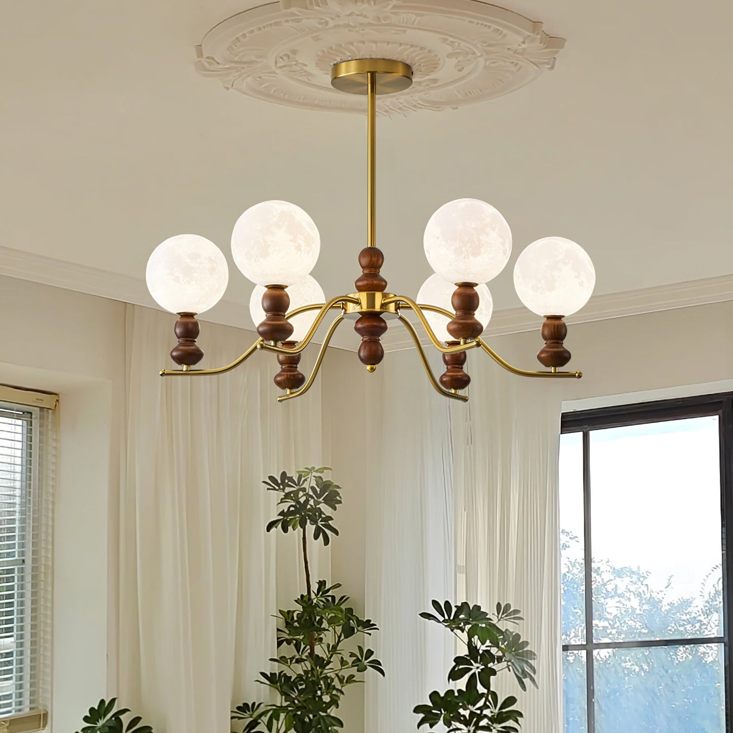 Moonlit Globe Chandelier - YIOSI