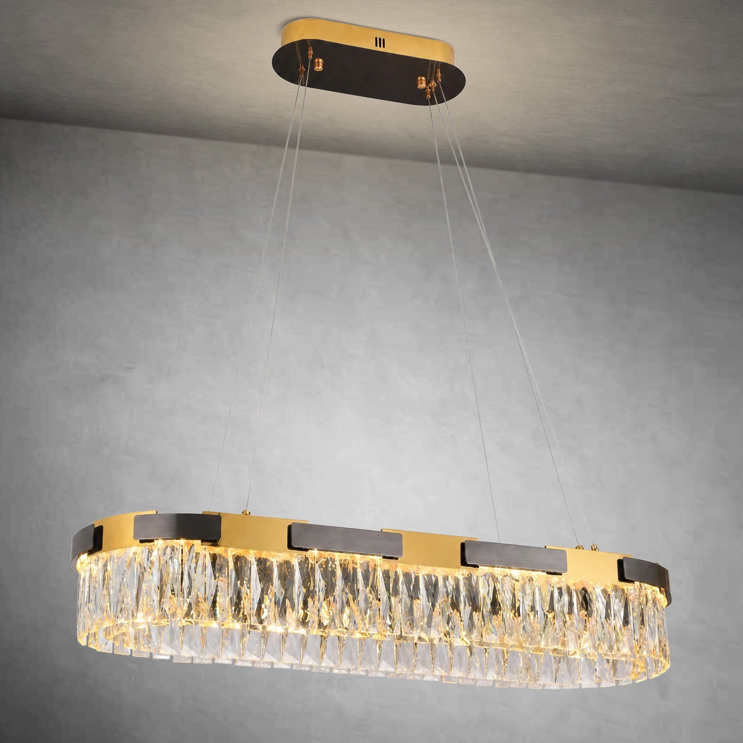 Mughetto Crystal Rectangular Chandelier