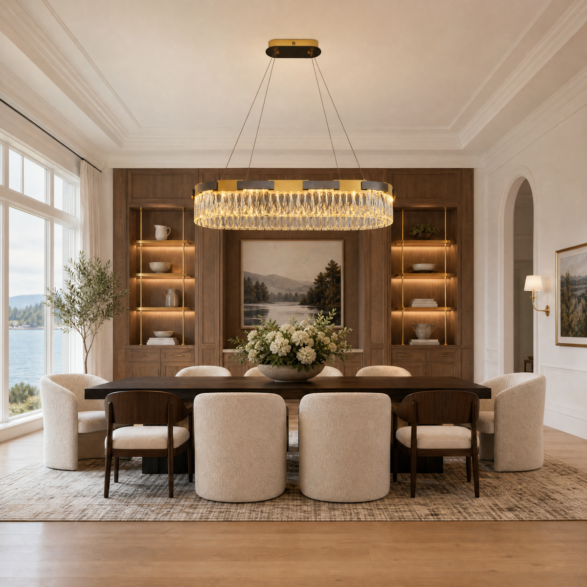 Mughetto Crystal Rectangular Chandelier
