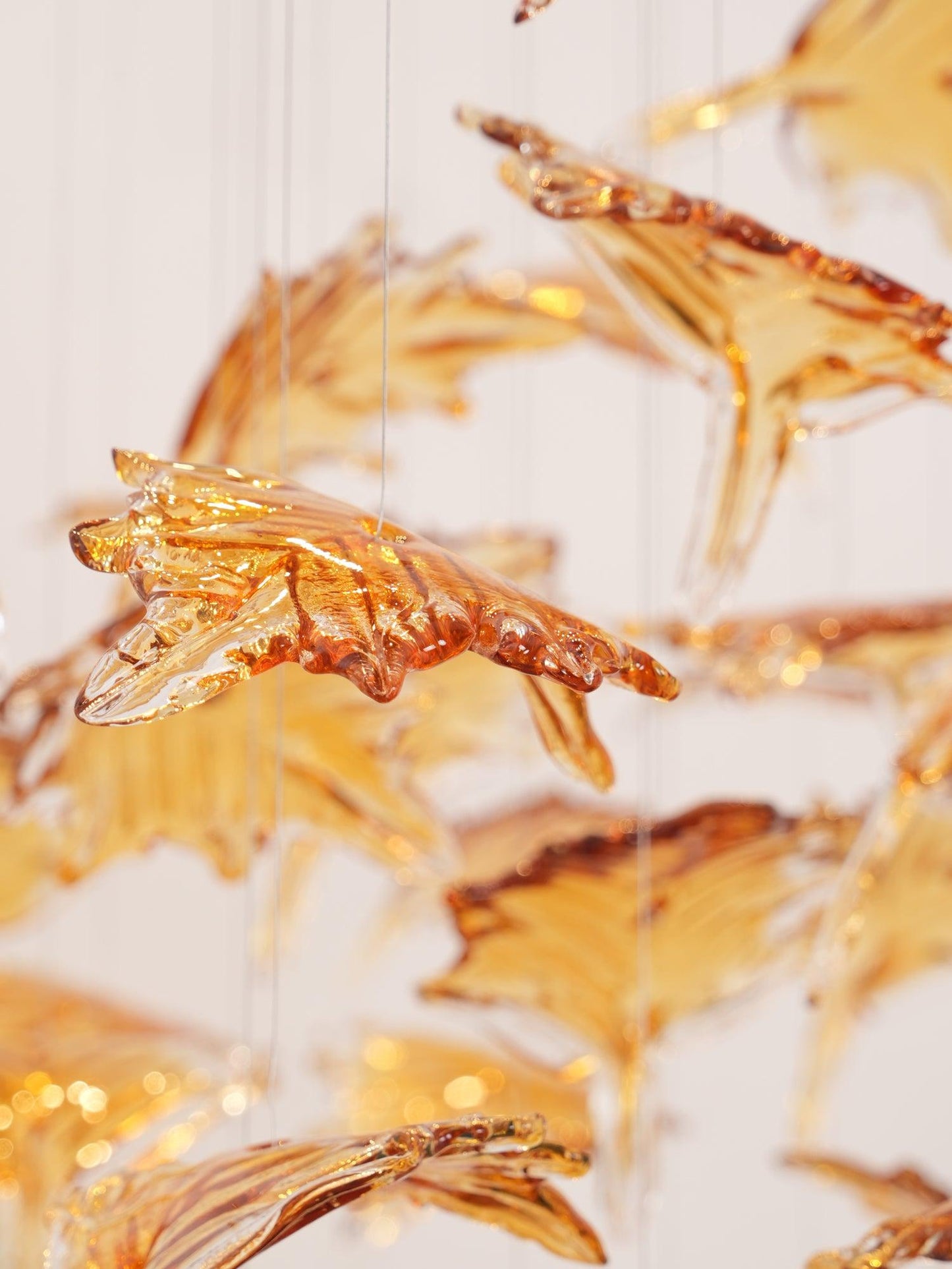 Multicolor Crystal Maple Leaf Chandelier - YIOSI