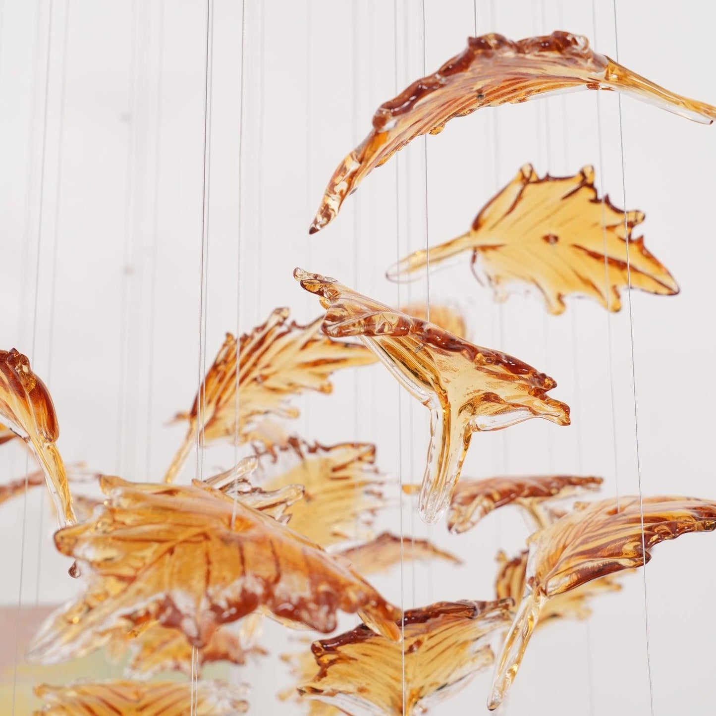 Multicolor Crystal Maple Leaf Chandelier - YIOSI