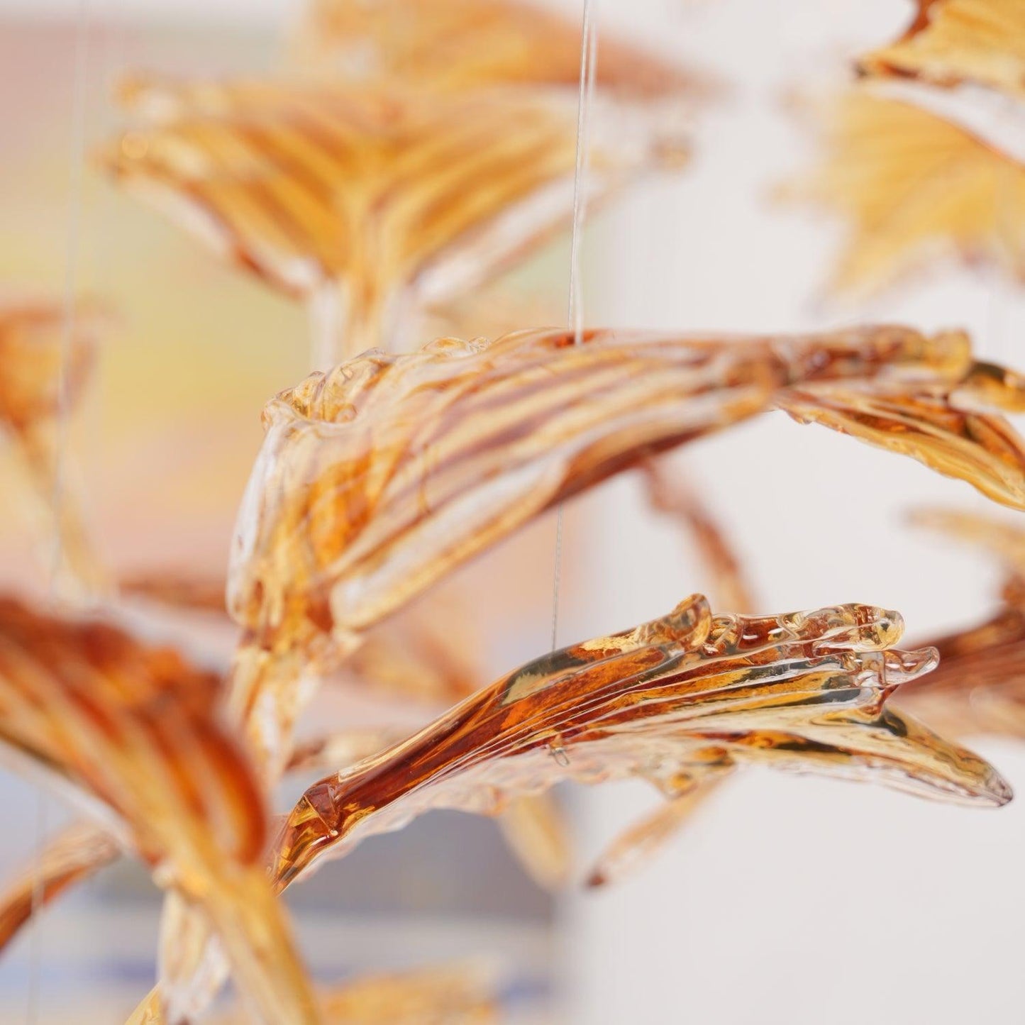 Multicolor Crystal Maple Leaf Chandelier - YIOSI