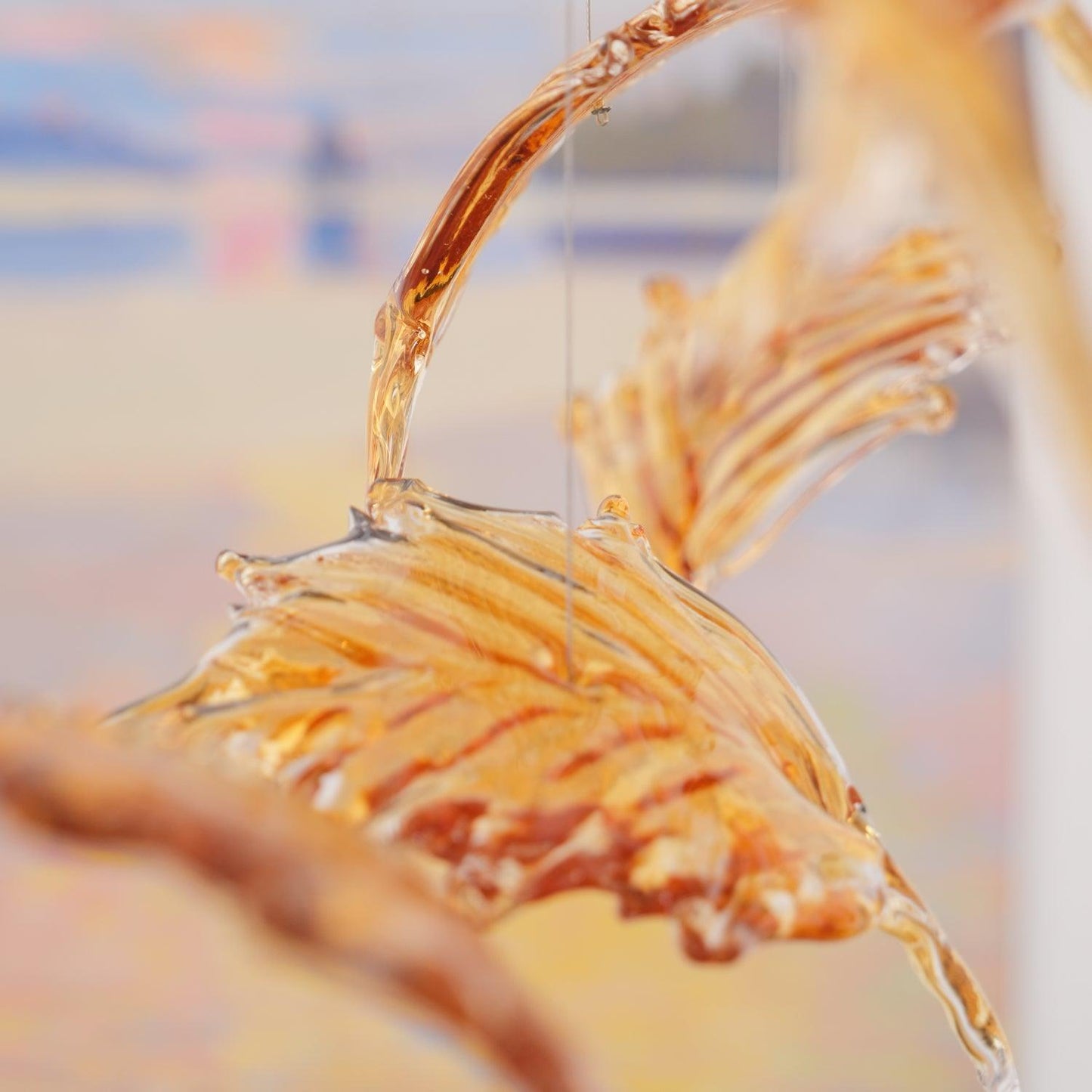 Multicolor Crystal Maple Leaf Chandelier - YIOSI