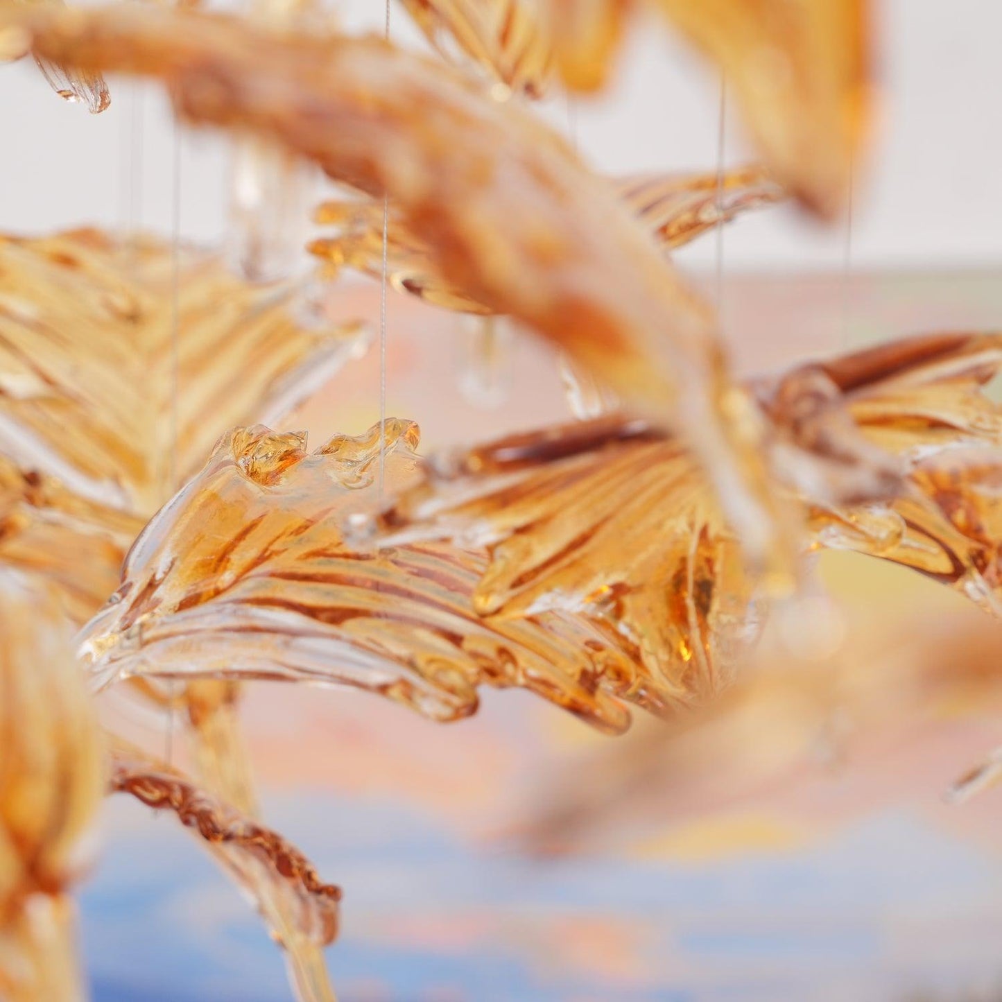 Multicolor Crystal Maple Leaf Chandelier - YIOSI