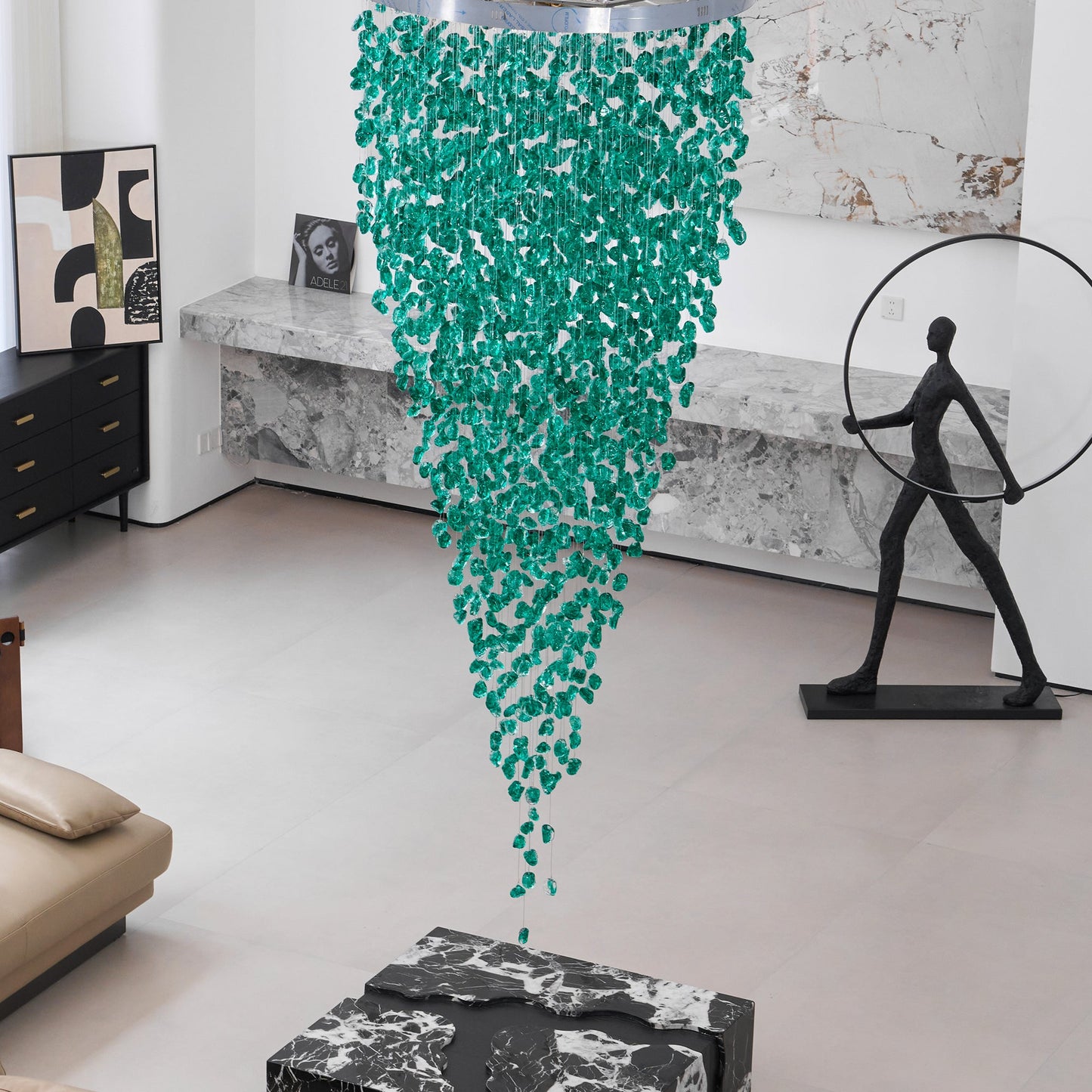 Multicolor Crystal Stone Chandelier - YIOSI