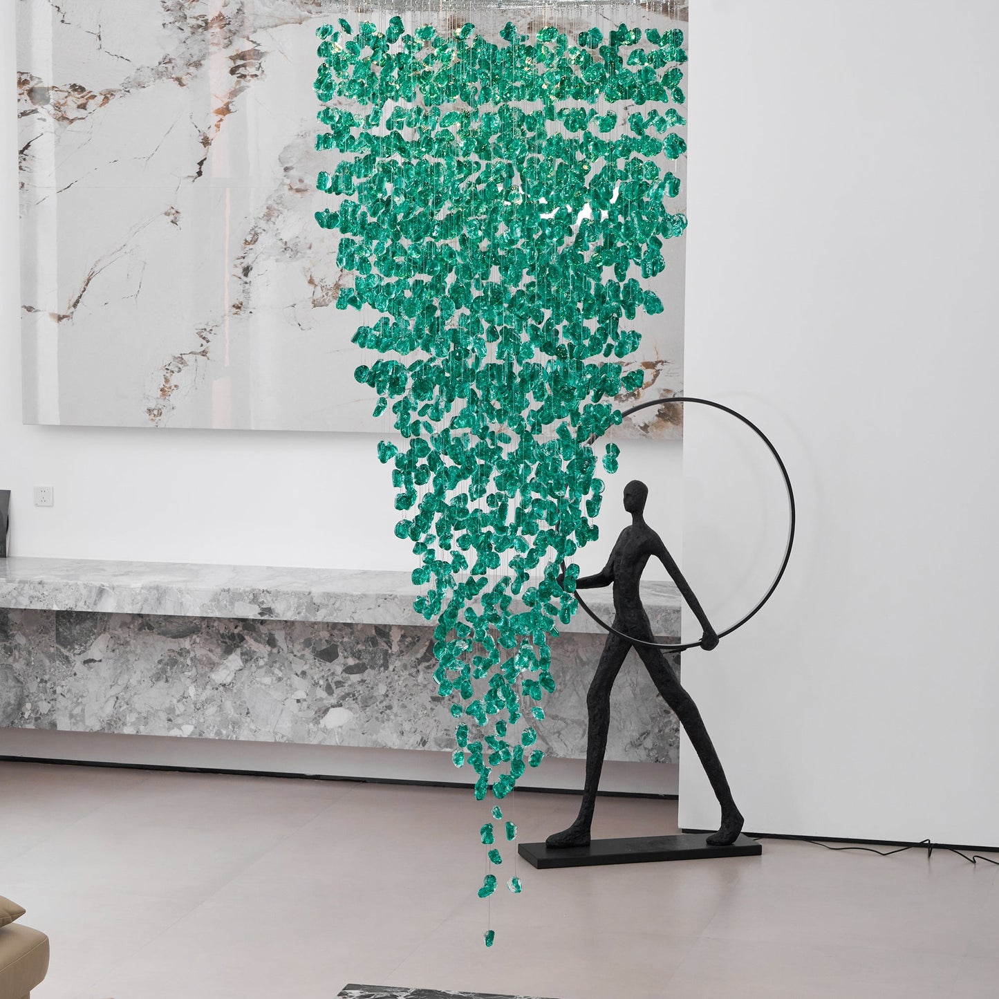 Multicolor Crystal Stone Chandelier - YIOSI