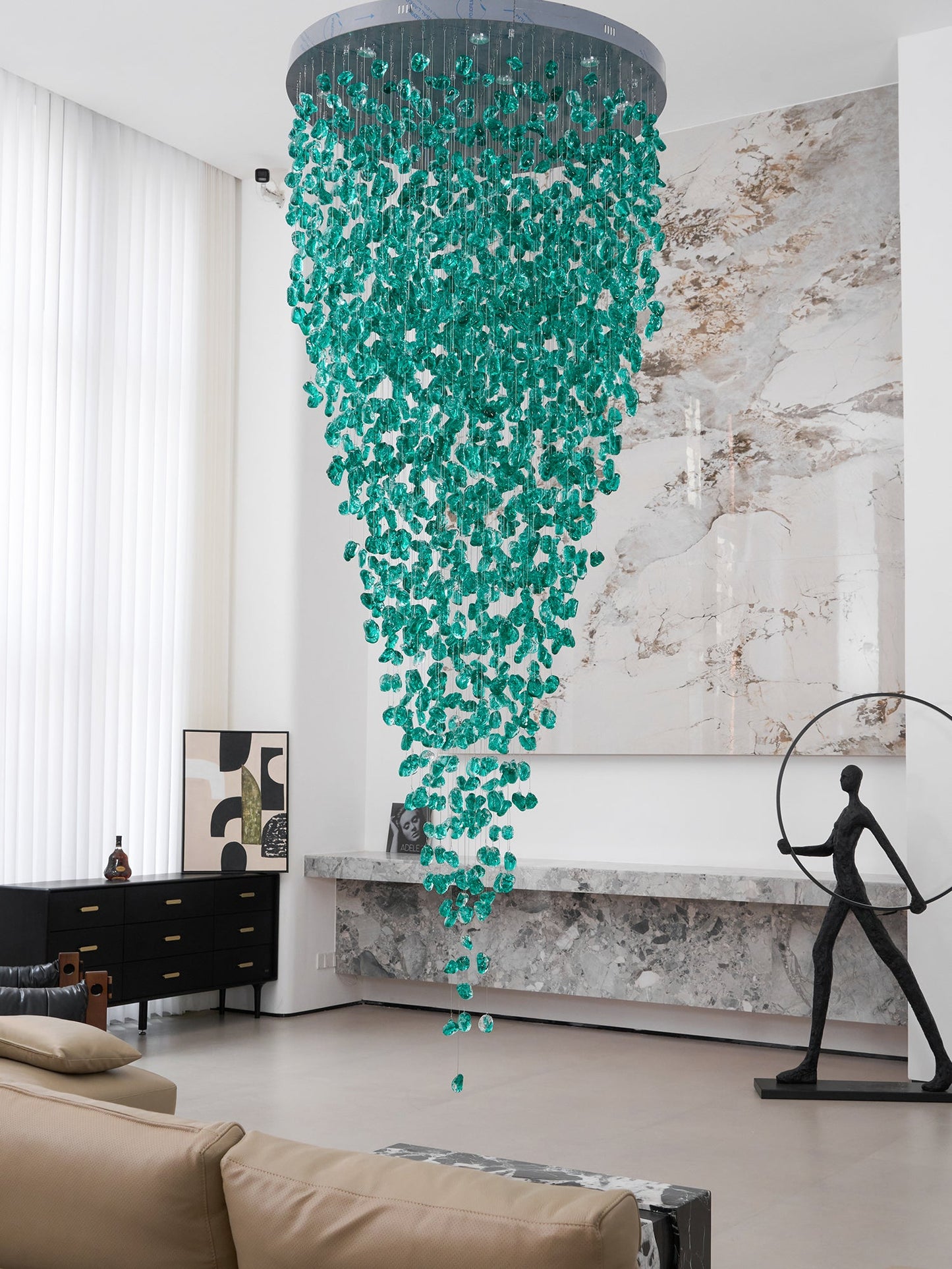 Multicolor Crystal Stone Chandelier - YIOSI