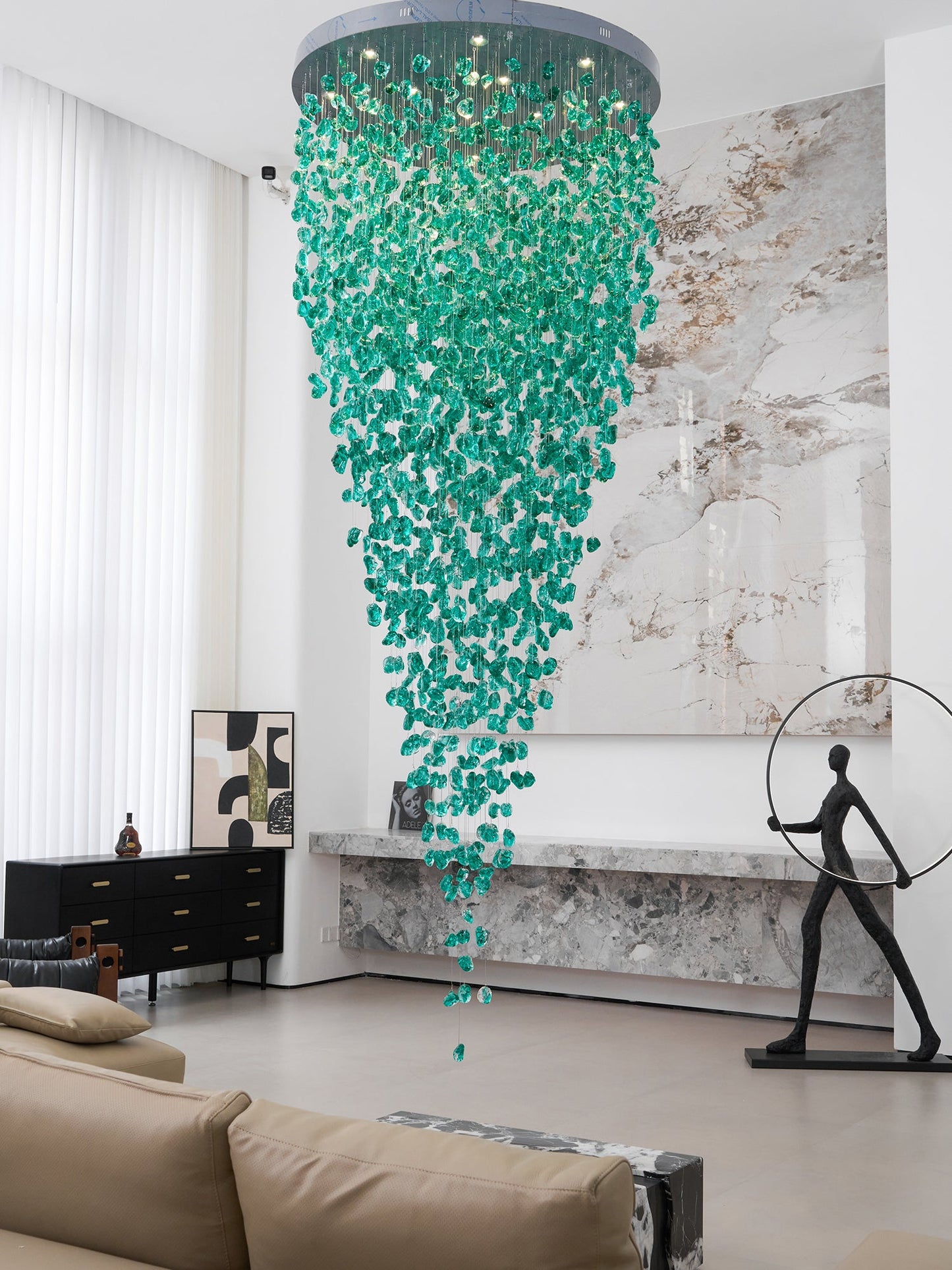 Multicolor Crystal Stone Chandelier - YIOSI