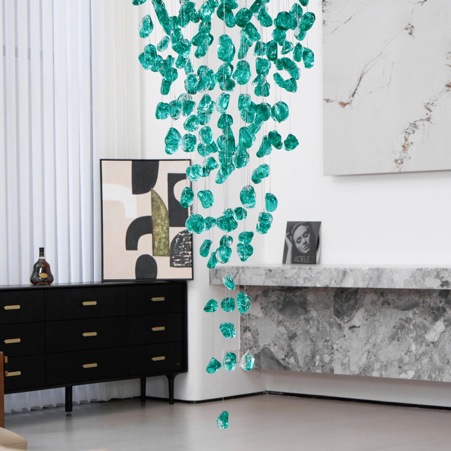 Multicolor Crystal Stone Chandelier - YIOSI