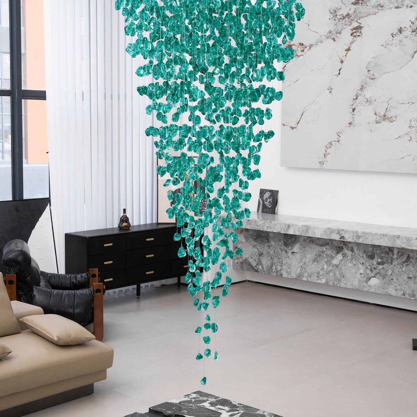 Multicolor Crystal Stone Chandelier - YIOSI
