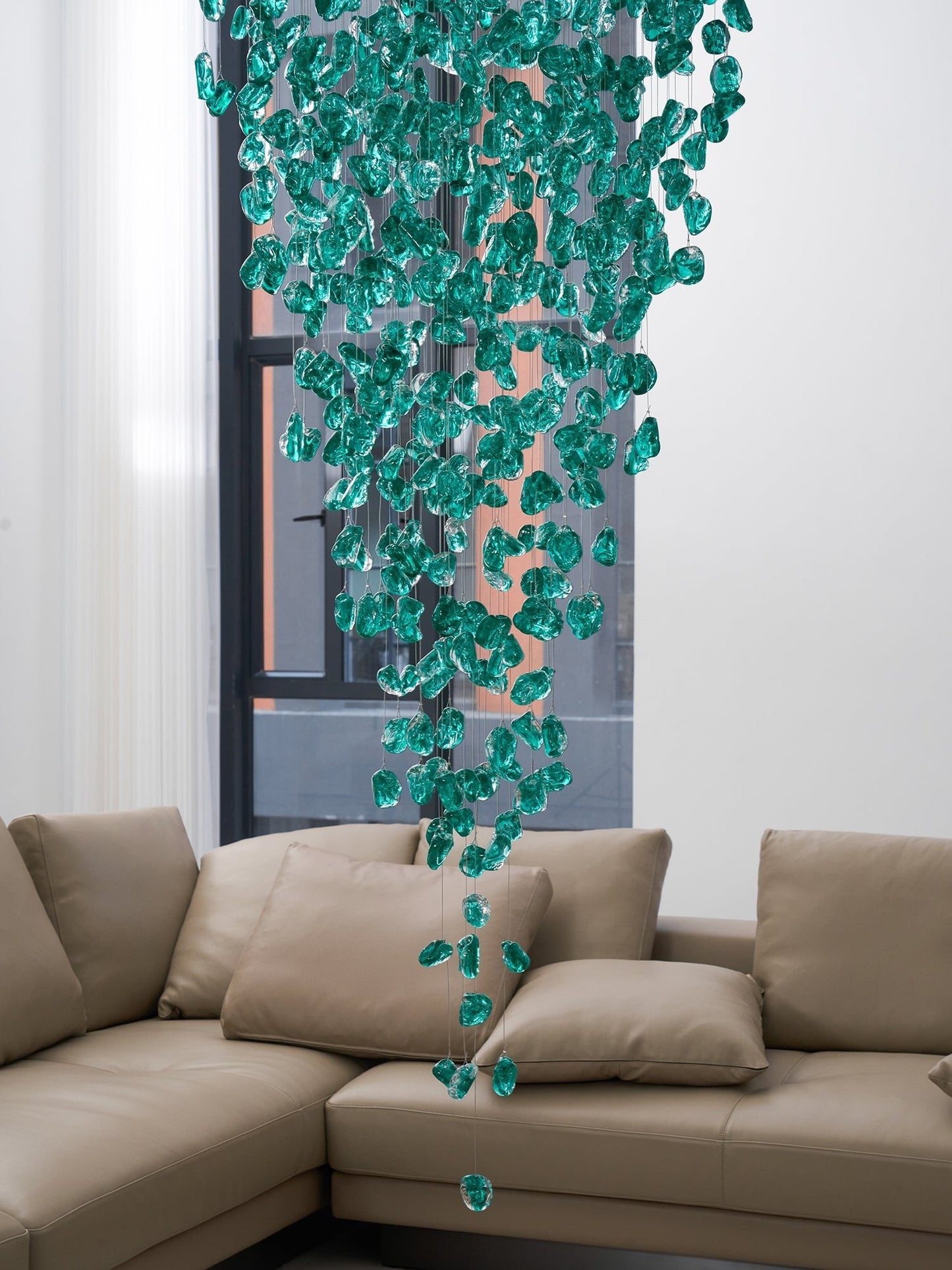 Multicolor Crystal Stone Chandelier - YIOSI