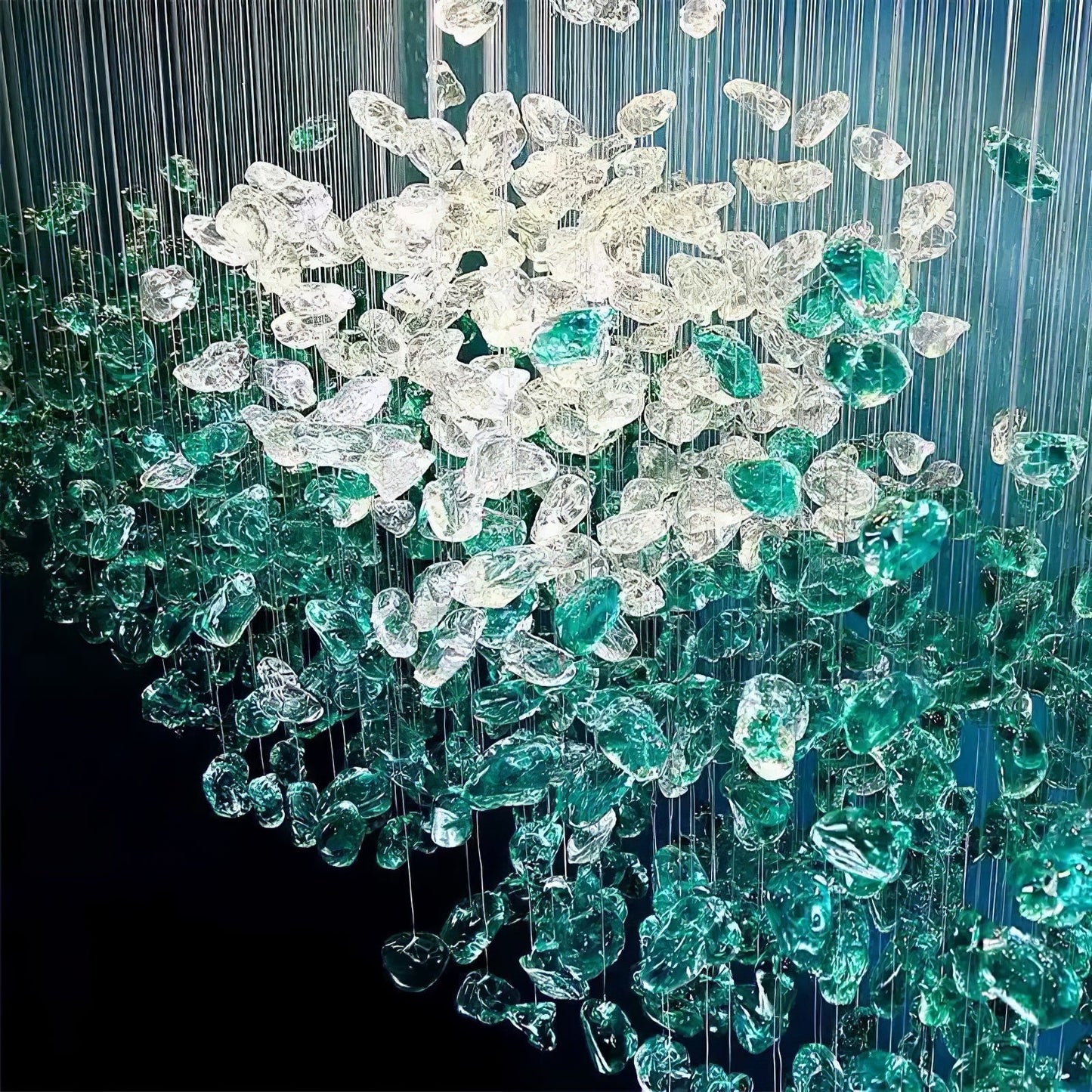 Multicolor Crystal Stone Chandelier - YIOSI