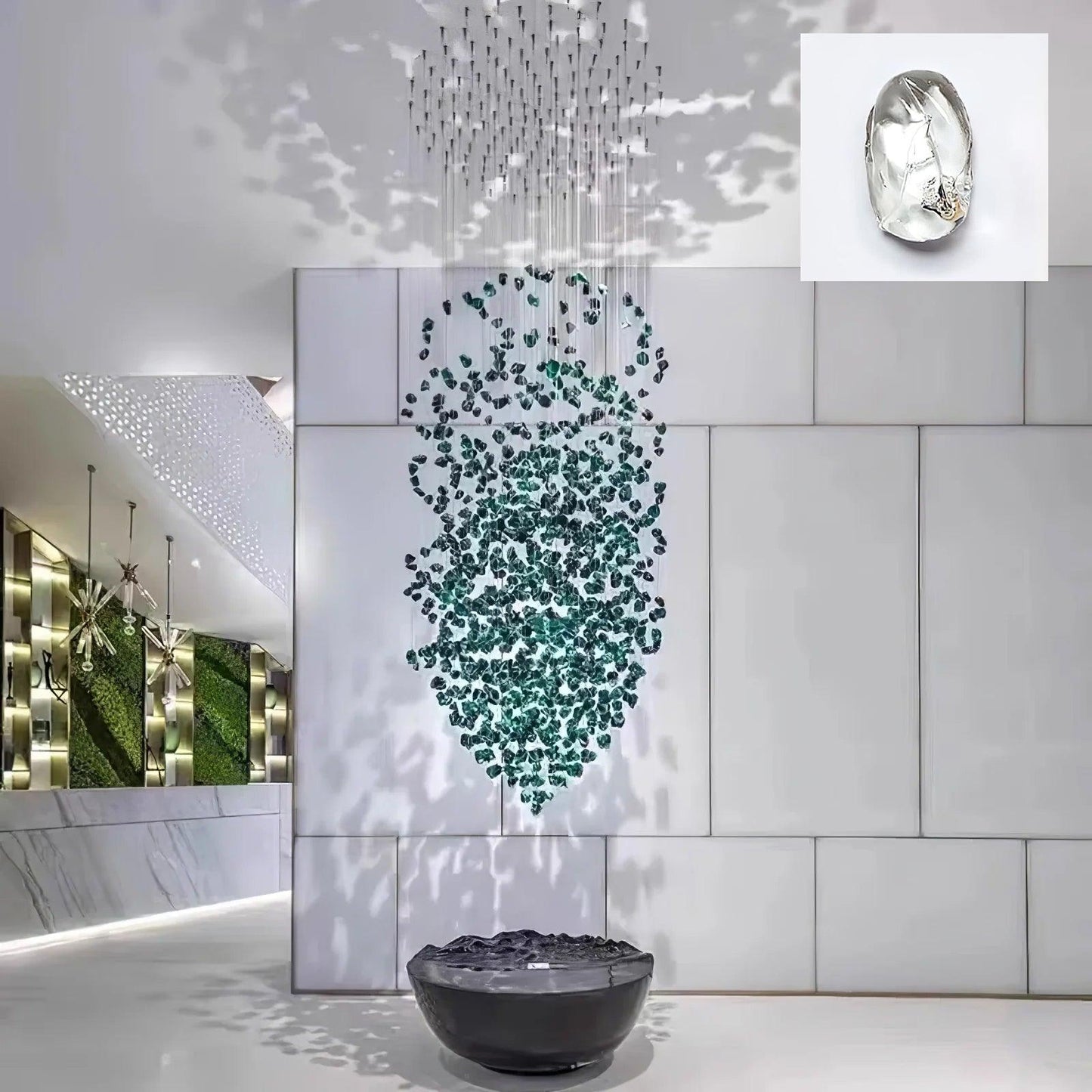 Multicolor Crystal Stone Chandelier - YIOSI