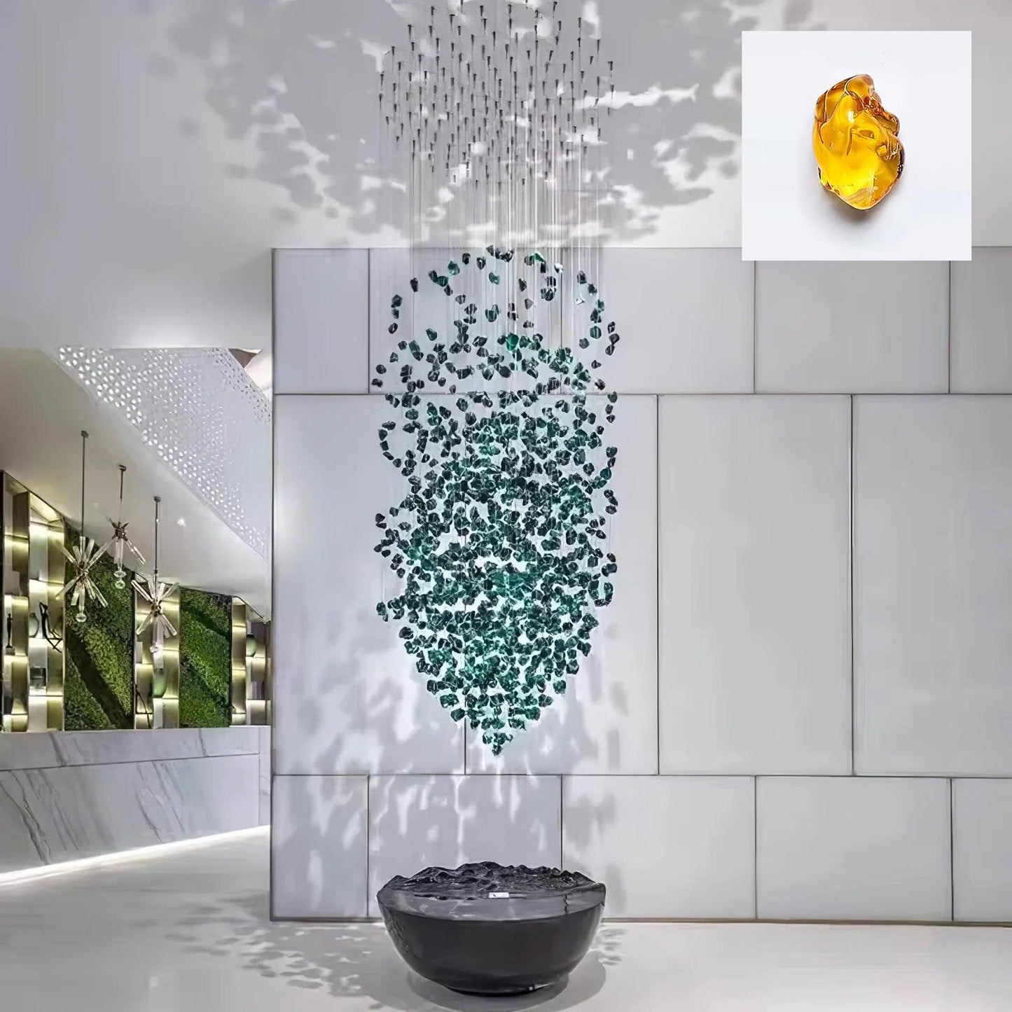 Multicolor Crystal Stone Chandelier - YIOSI