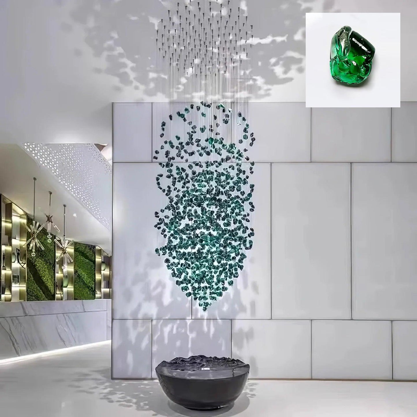 Multicolor Crystal Stone Chandelier - YIOSI