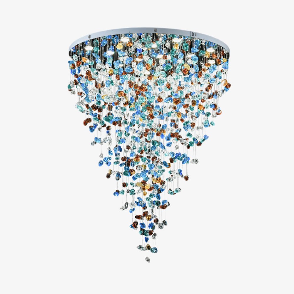 Multicolor Crystal Stone Chandelier - YIOSI