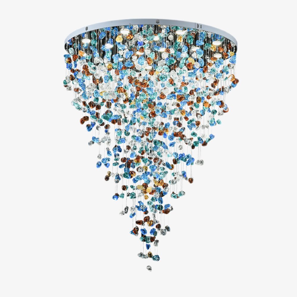 Multicolor Crystal Stone Chandelier - YIOSI